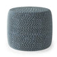 Bayley - Versatile Round Braided Pouf - Furniture Home Direct