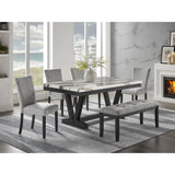Panda - Dining Table And Trestle Base - Black - Furniture Home Direct