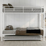 Twin Over Twin Bunk Bed With Trundle - Furniture Home Direct