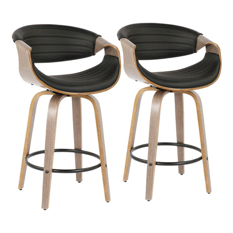 Symphony - Mid Century Modern Counter Stool (Set of 2) - Furniture Home Direct