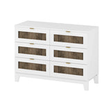 Bedroom Set Full Size Bed Dresser Nightstands Wood White - Furniture Home Direct