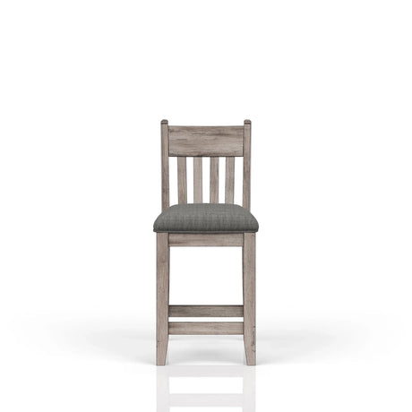 Rustic Counter Stool (Set of 2) - Gray - Furniture Home Direct