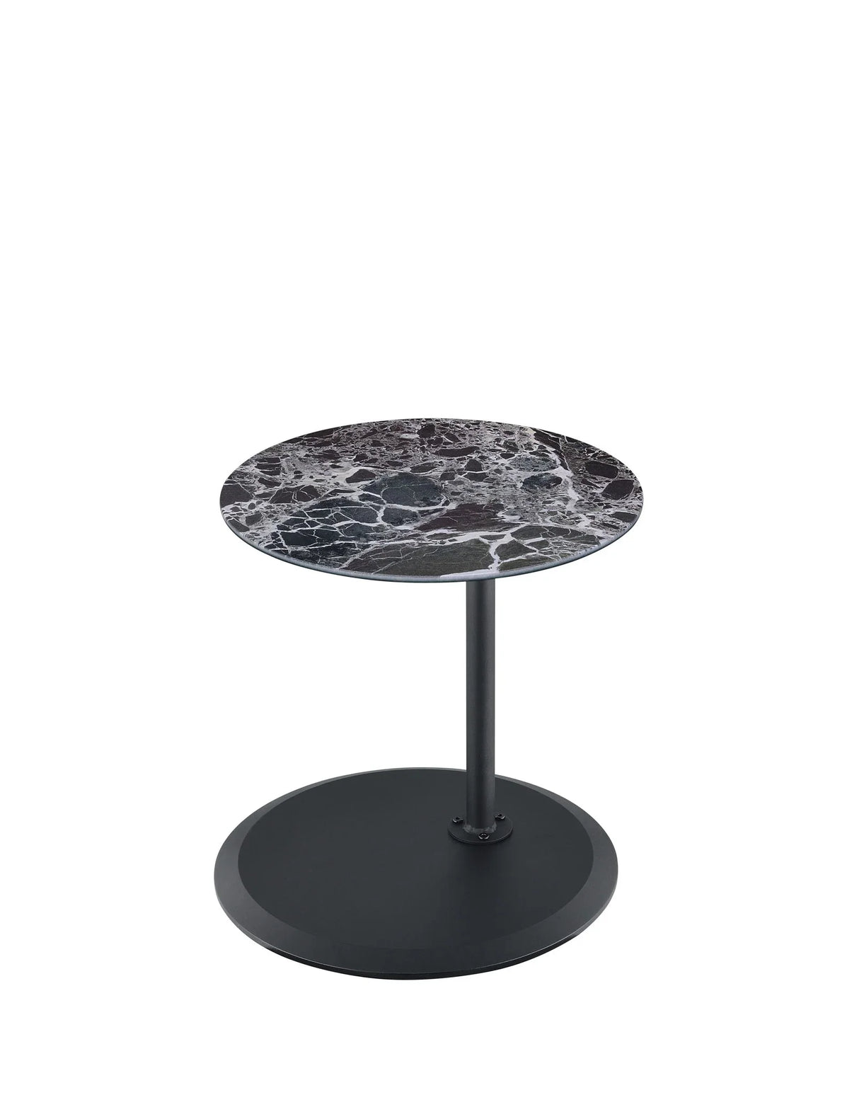 Orbit - 15.5" End Table With Height Adjustable Marble Textured Top - Furniture Home Direct