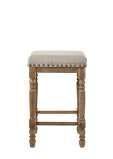 Farsiris - Weathered Counter Height Stool (Set 2) - Beige - Furniture Home Direct