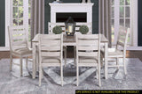 Dining Set Rustic Weathered Wood 7 Piece Multicolor - Furniture Home Direct