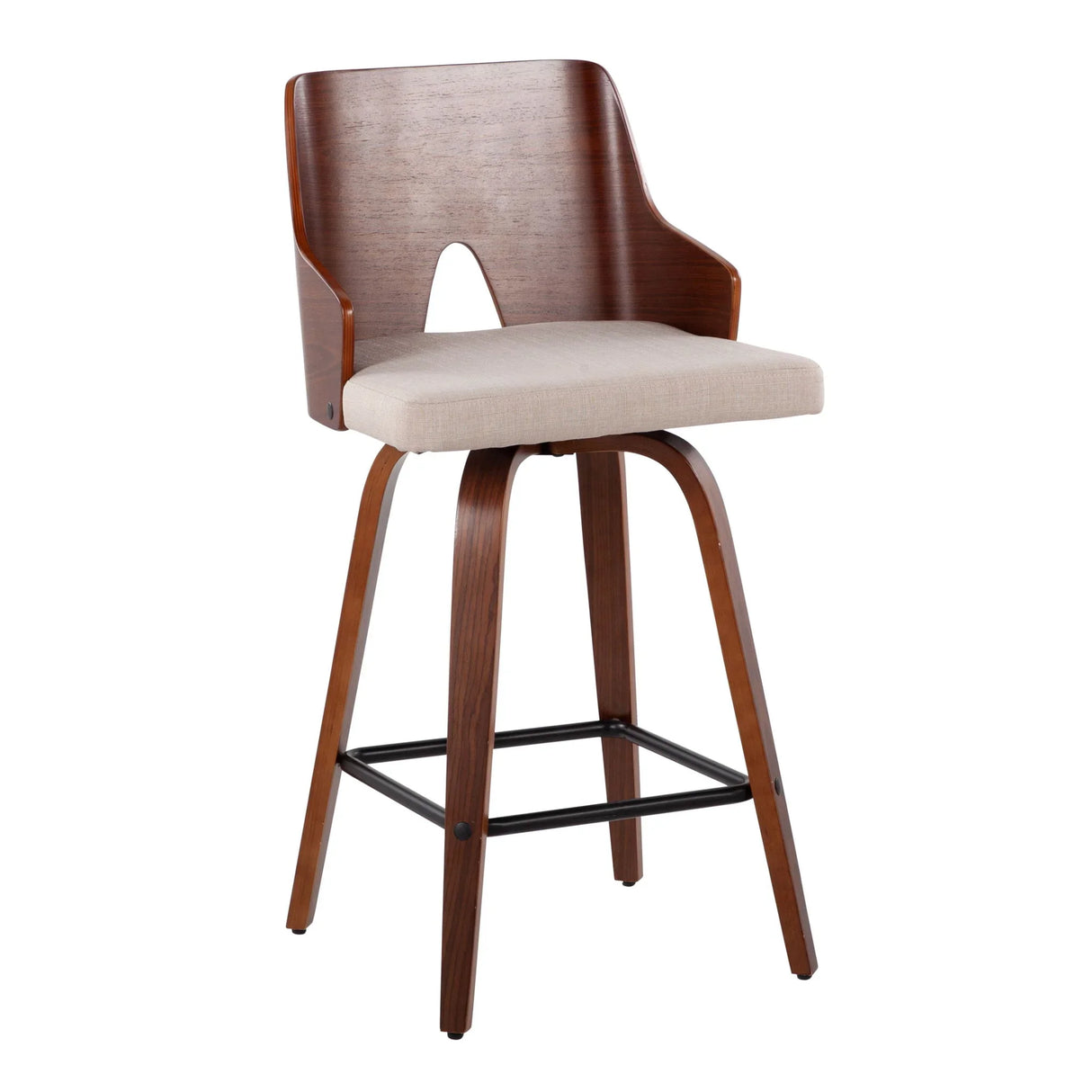 Ariana - Mid Century Modern Counter Stool (Set of 2) - Furniture Home Direct