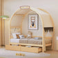 Bed With Arched Roof And 2 Drawers - Furniture Home Direct