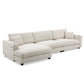 Oversized Sectional L Shaped Cloud Couch With USB Charging Port Cup Holder Deep And Wide Seat Sofa With Chaise Comfy - Furniture Home Direct
