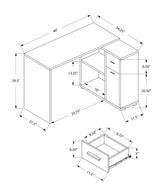 Computer Desk, Home Office, Corner, Storage Drawers, L Shape, Contemporary & Modern - Furniture Home Direct