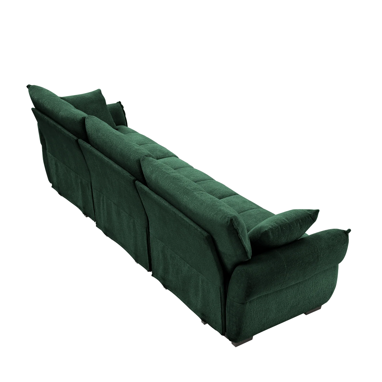 Chenille Sofa - Green - Furniture Home Direct