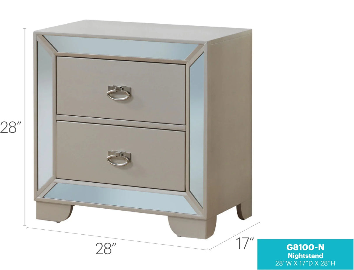 Contemporary Nightstand With Versatility - Furniture Home Direct