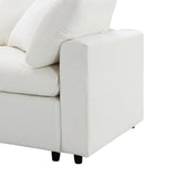 Modular Sectional Sofa With L Shaped Spacious Layout Beige - Furniture Home Direct