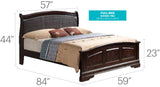 Panel Sleigh Bed Elegantly Crafted - Furniture Home Direct