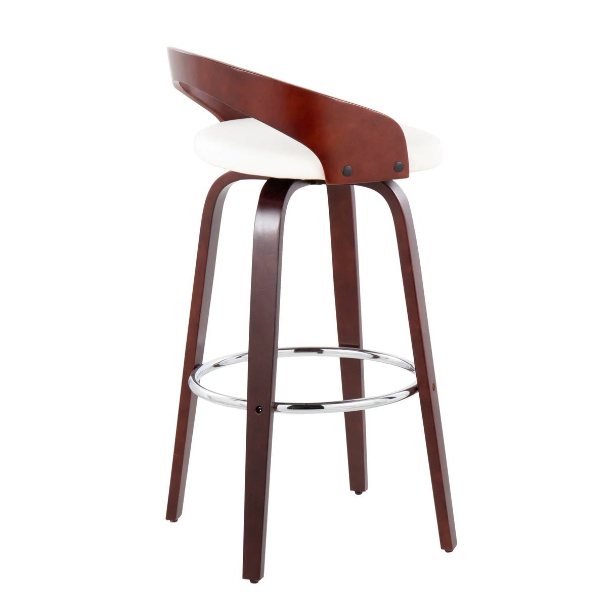 Grotto - Mid Century Elegant Design Modern Barstool With Swivel (Set of 2) - Furniture Home Direct