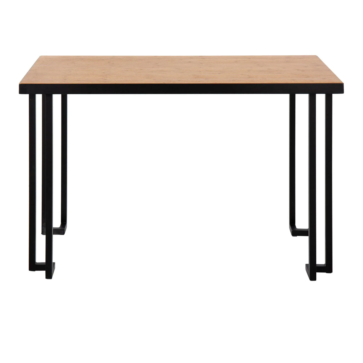 Roman - Industrial Desk - Black / Natural - Furniture Home Direct