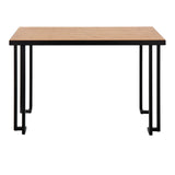 Roman - Industrial Desk - Black / Natural - Furniture Home Direct