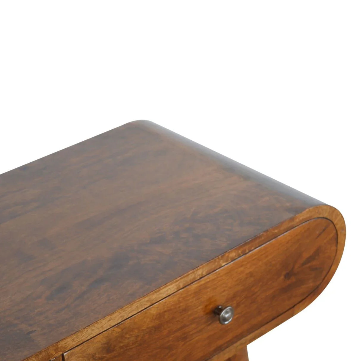 Solid Wood Curved Edge Console Table - Furniture Home Direct