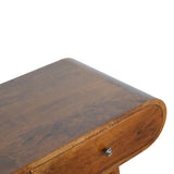 Solid Wood Curved Edge Console Table - Furniture Home Direct
