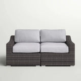 Chic Wide Outdoor Loveseat With Cushions - Furniture Home Direct