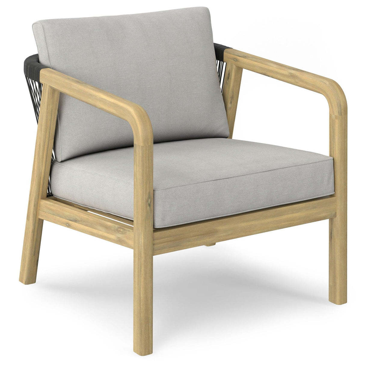 Palmetto - Outdoor Conversation Chair (Set of 2) - Stone Gray - Furniture Home Direct