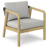 Palmetto - Outdoor Conversation Chair (Set of 2) - Stone Gray - Furniture Home Direct
