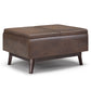 Owen - Tray Top Small Coffee Table Upholstered Storage Ottoman - Furniture Home Direct