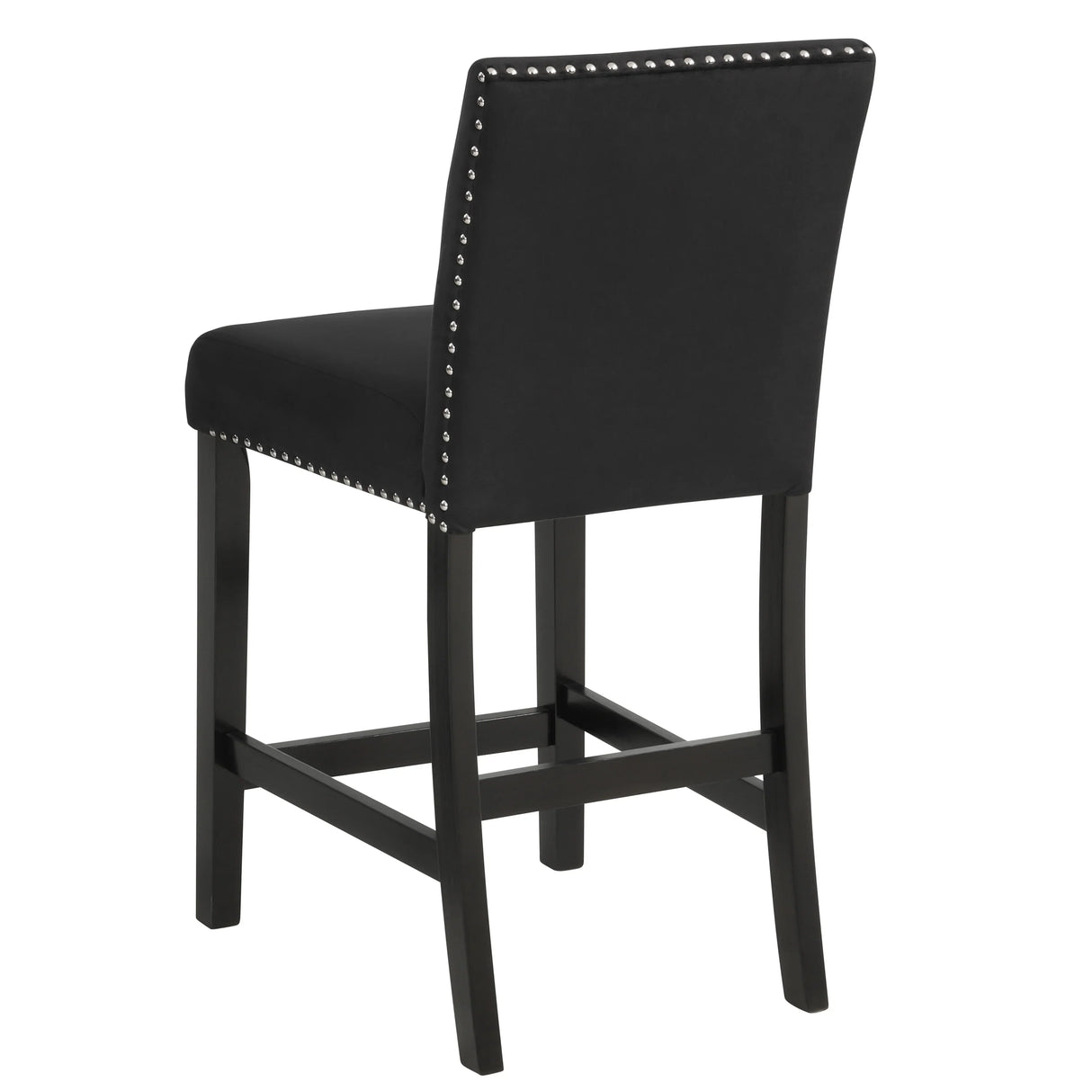 Counter Height Dining Set Faux Marble Velvet Chairs Black - Furniture Home Direct