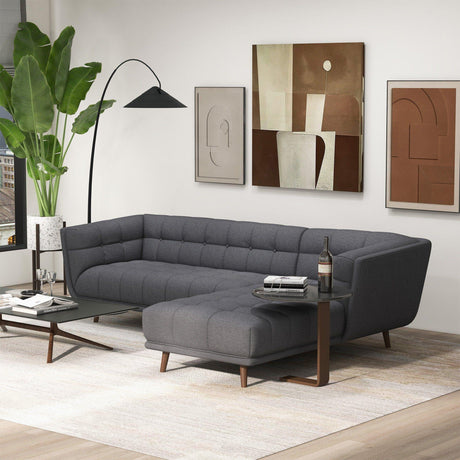 Addison - L Shape Sectional Sofa Tufted - Furniture Home Direct