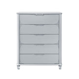 Laura - Chest And Bun Feet - Silver - Furniture Home Direct
