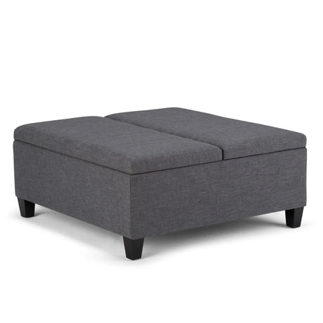 Ellis - Coffee Table Storage Ottoman Contemporary Design - Furniture Home Direct