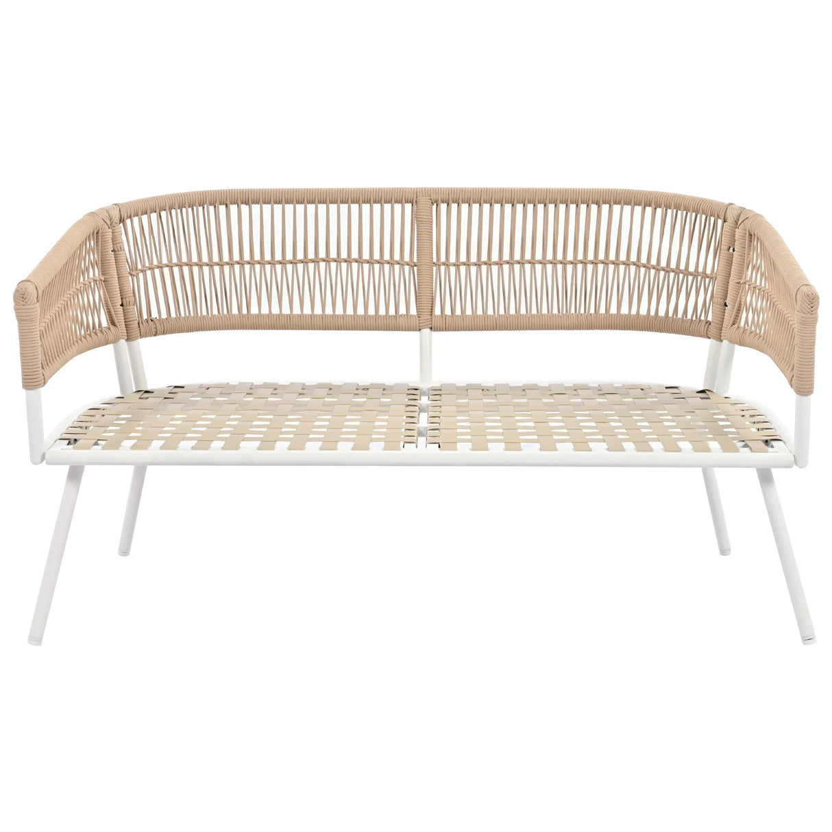 4-Piece Boho Patio Set - Beige - Furniture Home Direct