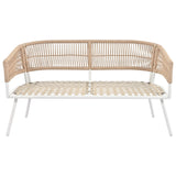 4-Piece Boho Patio Set - Beige - Furniture Home Direct