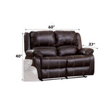 Zuriel - Synthetic Leather Recliner Loveseat - Furniture Home Direct