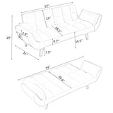 Sofa Soft Two Armrests Throw Pillow Pillow Comfortable Fit Apartment Bedroom Small Space - Furniture Home Direct