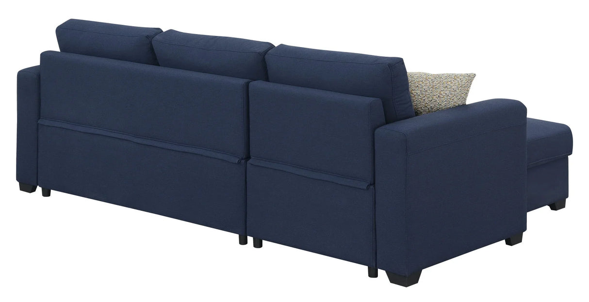 Pensole - Reversible Pop - Up Sleeper Sectional - Furniture Home Direct
