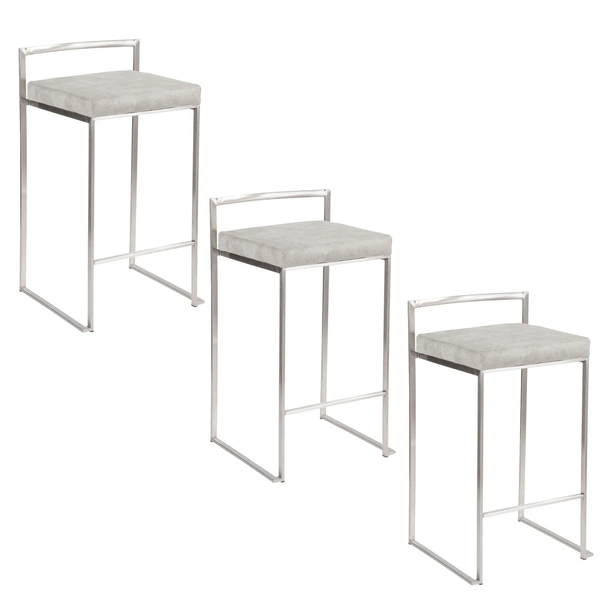 Fuji - Elegant Design Contemporary Stackable Counter Stool - Furniture Home Direct