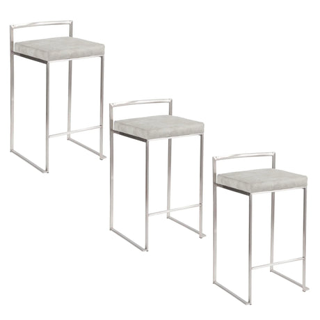 Fuji - Elegant Design Contemporary Stackable Counter Stool - Furniture Home Direct