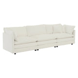 Chenille 2 Piece Living Room Set - White - Furniture Home Direct