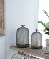 Ophira Sparrow Candle Holders (Set of 2) - Antique Gray - Furniture Home Direct