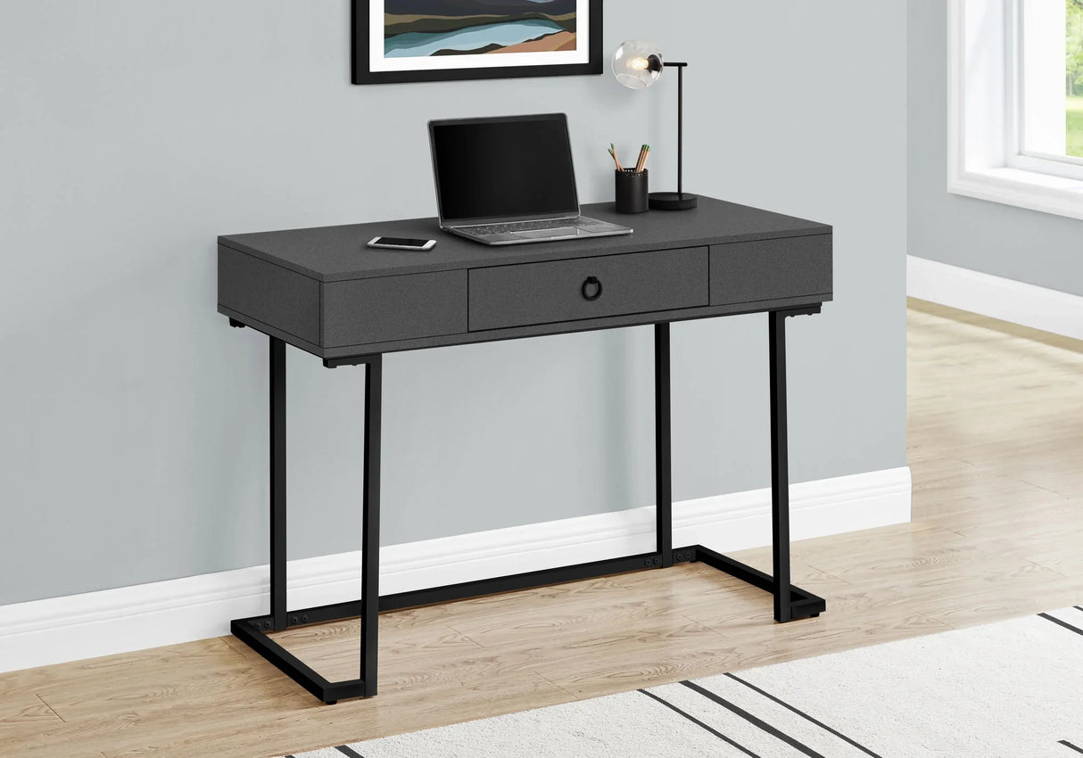 Computer Desk For Home Office, Glossy, Storage Drawer - Furniture Home Direct