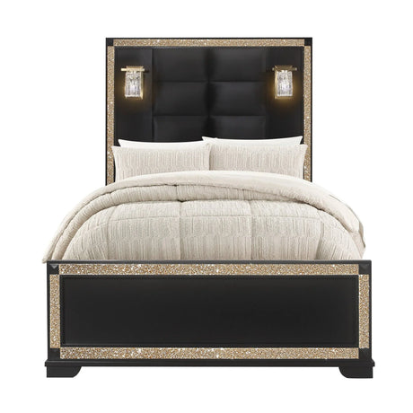 Lively - Bed With Lamps, Elegant Design - Furniture Home Direct