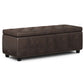 Hamilton - Upholstered Storage Ottoman - Furniture Home Direct