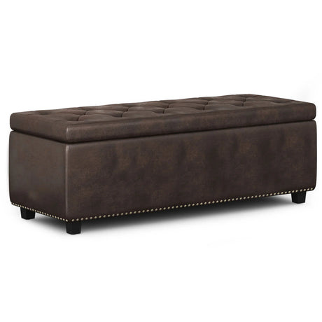 Hamilton - Upholstered Storage Ottoman - Furniture Home Direct