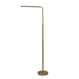 Verve - Floor Lamp With On / Off Switch Adjustable LED Round Base - Gold - Furniture Home Direct