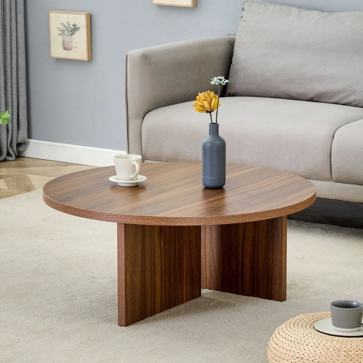 Versatile Round Coffee Table For Various Interior Styles - Furniture Home Direct
