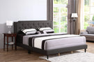 Button Tufted Bed Charming For Cozy Spaces - Furniture Home Direct