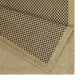 Earth - Indoor / Outdoor Area Rug Polypropylene - Jute / Black - Furniture Home Direct