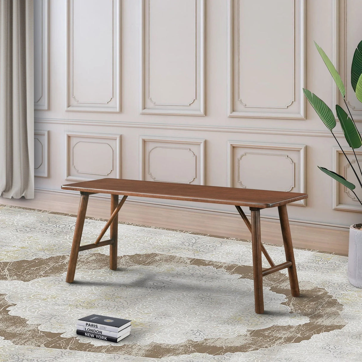 Molly - Bench - Walnut Brown - Furniture Home Direct