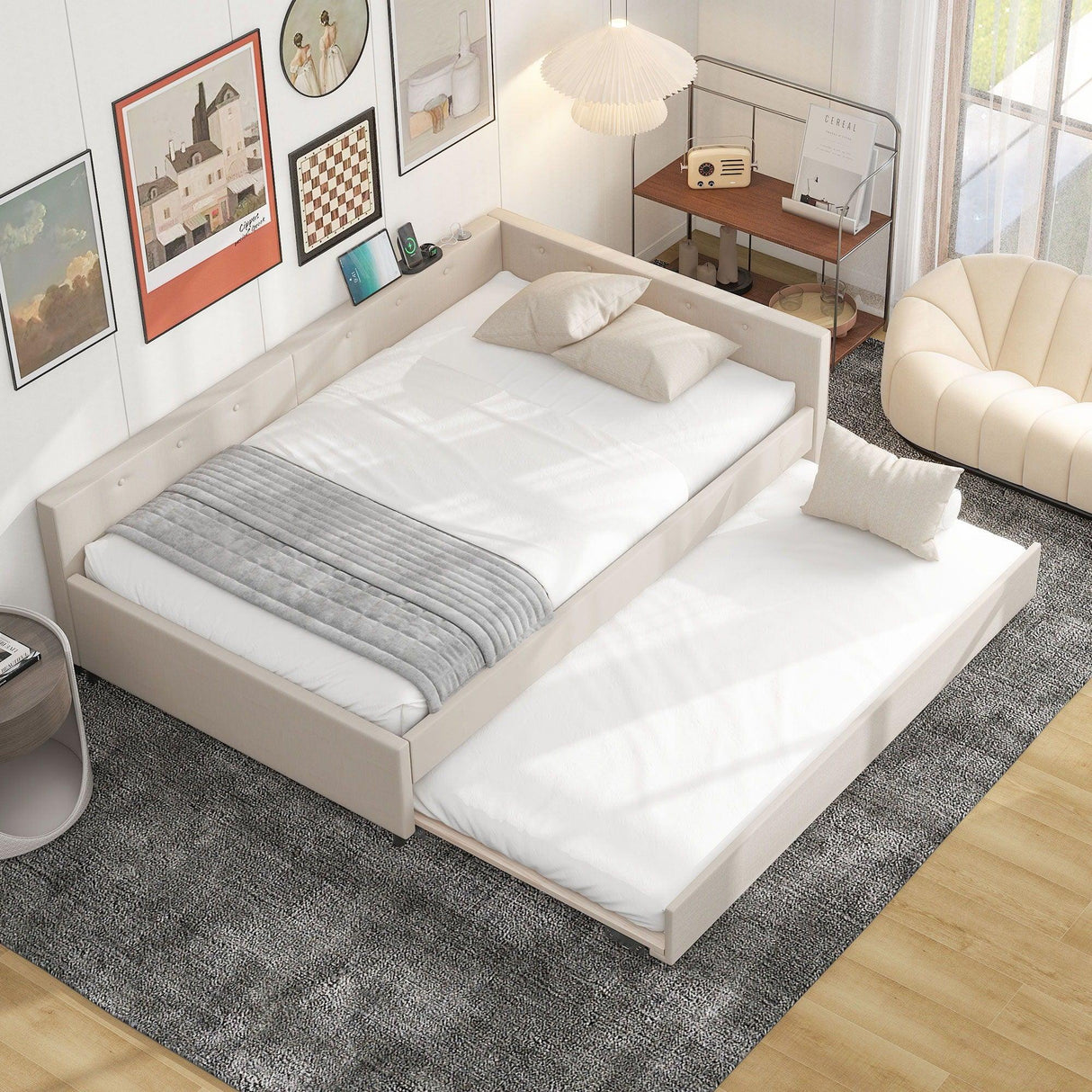 Platform Bed With USB Ports - Furniture Home Direct