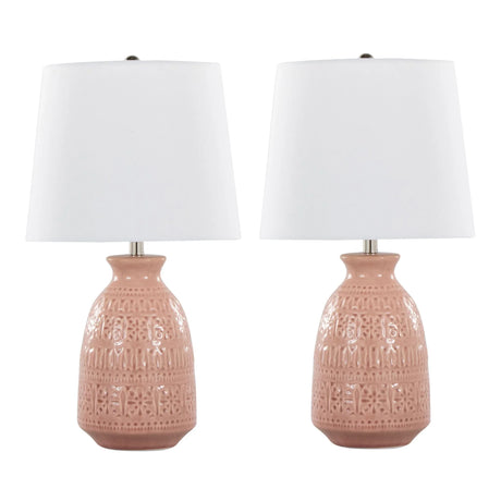 Claudia - Contemporary Lamp (Set of 2) - Furniture Home Direct